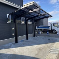 完成したカーポート
